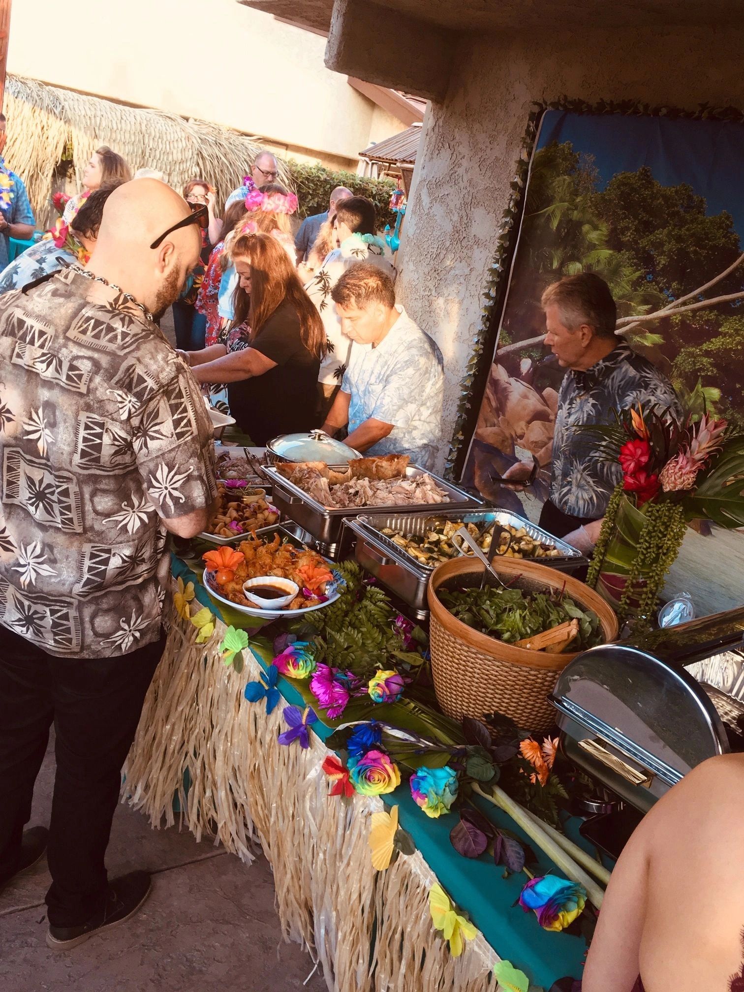Hawaiian catering and event setup by Manea Events